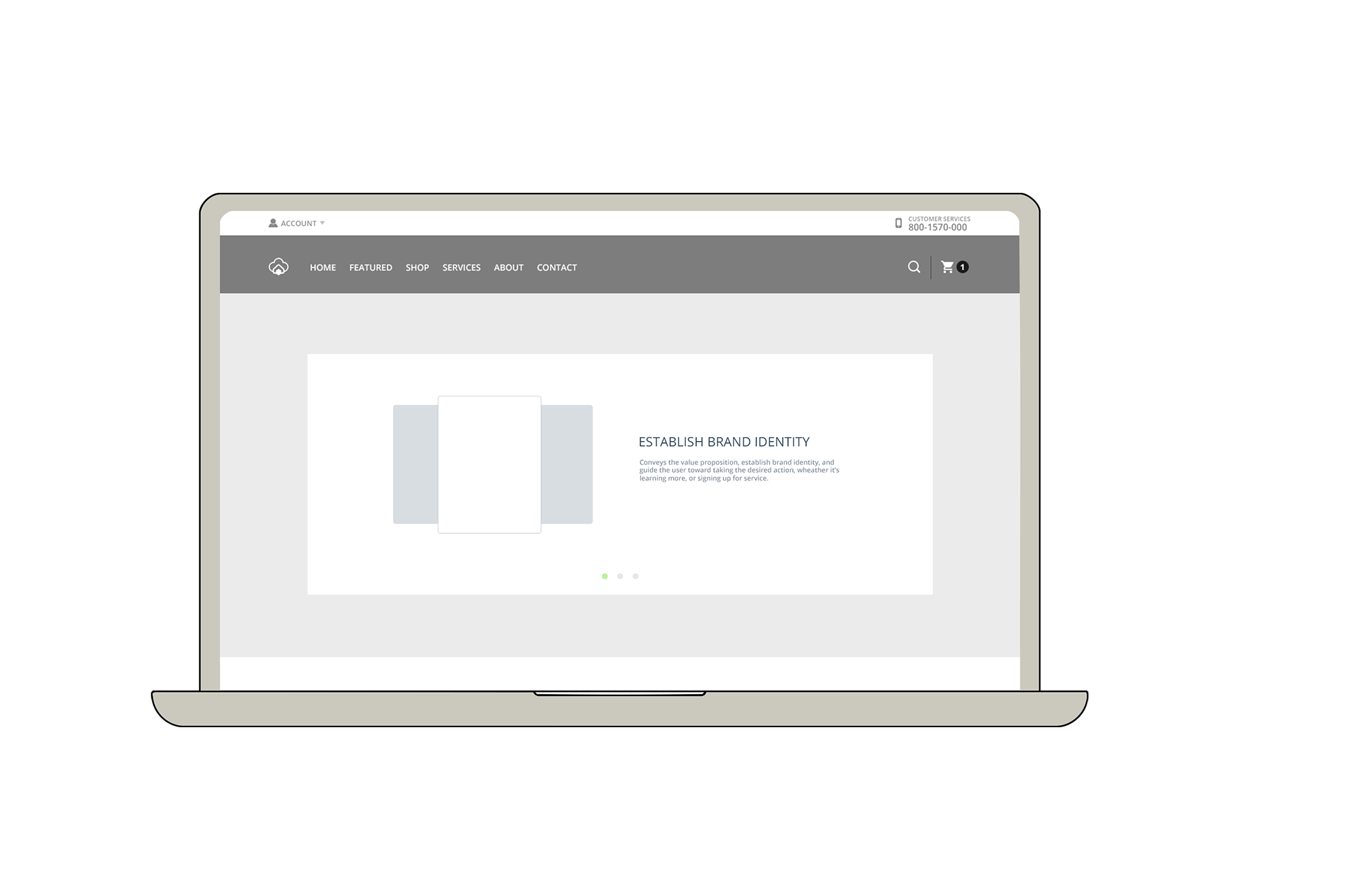 A Mac Book Pro displays new brand.