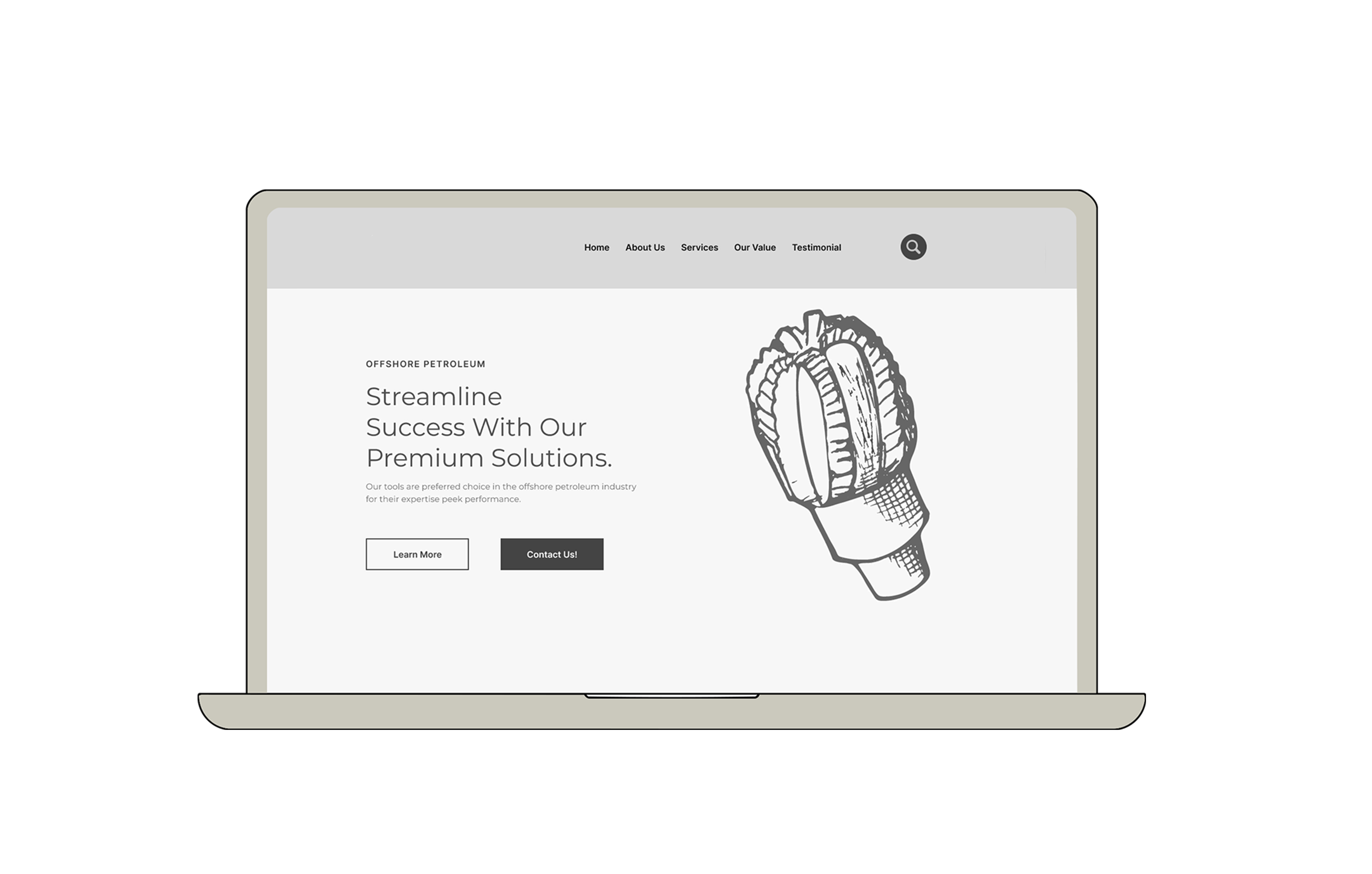 Discovery page - key screen of the prototype